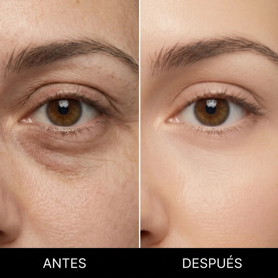 Antes y después ojeras