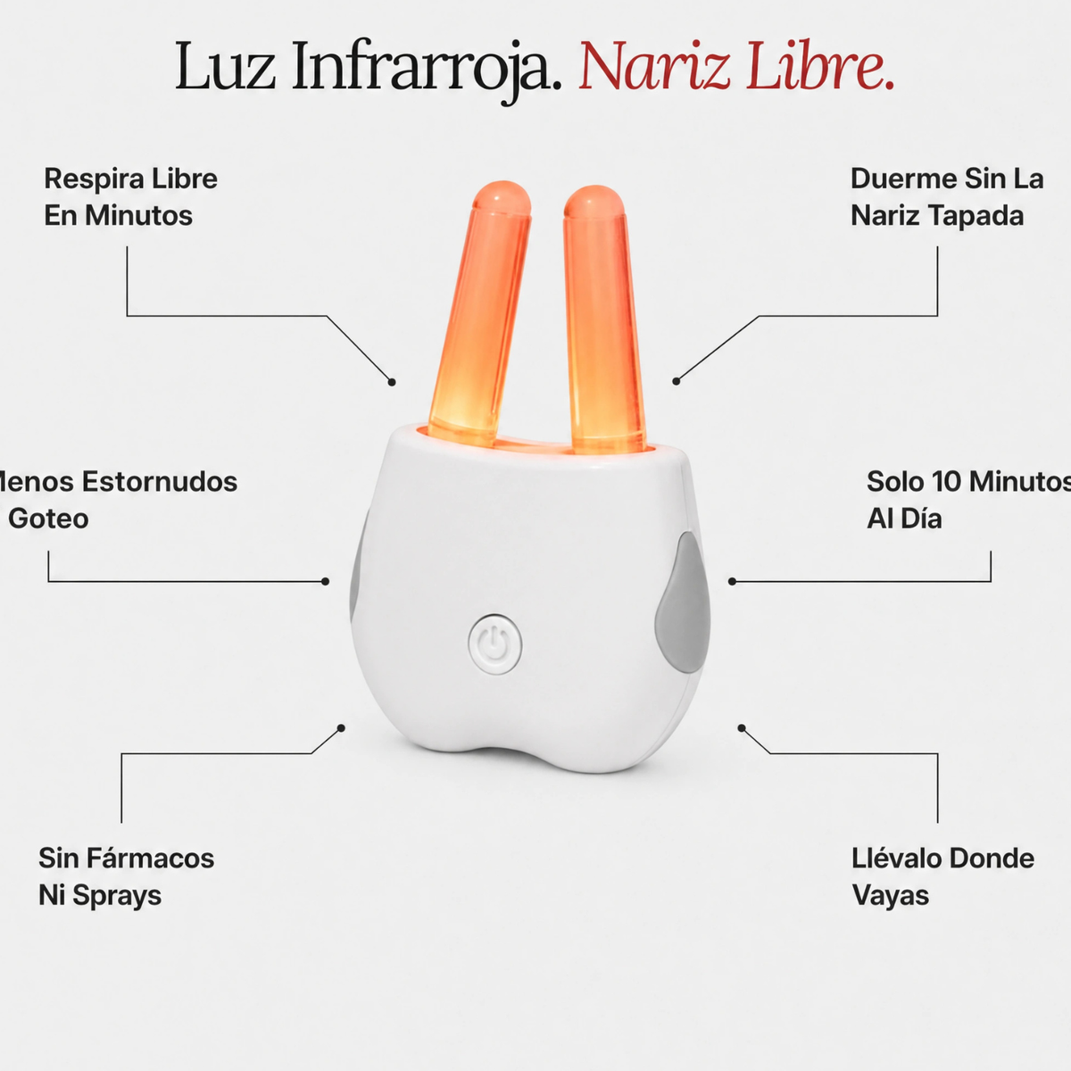 Dispositivo de luz infraroja