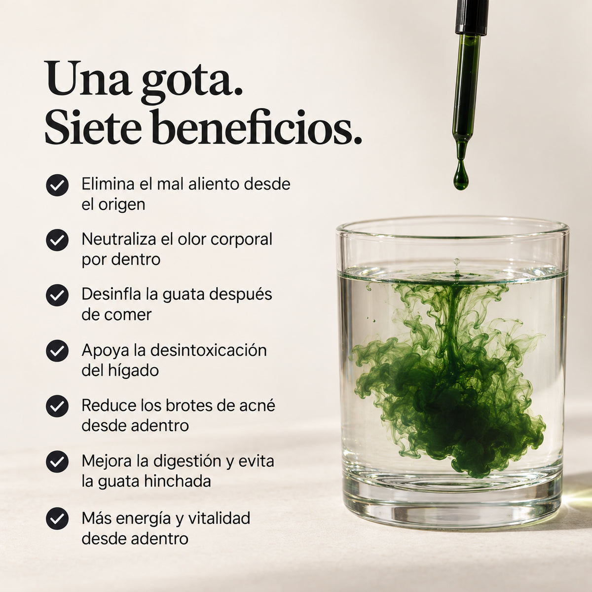 Chlorophyll Liquid Drops