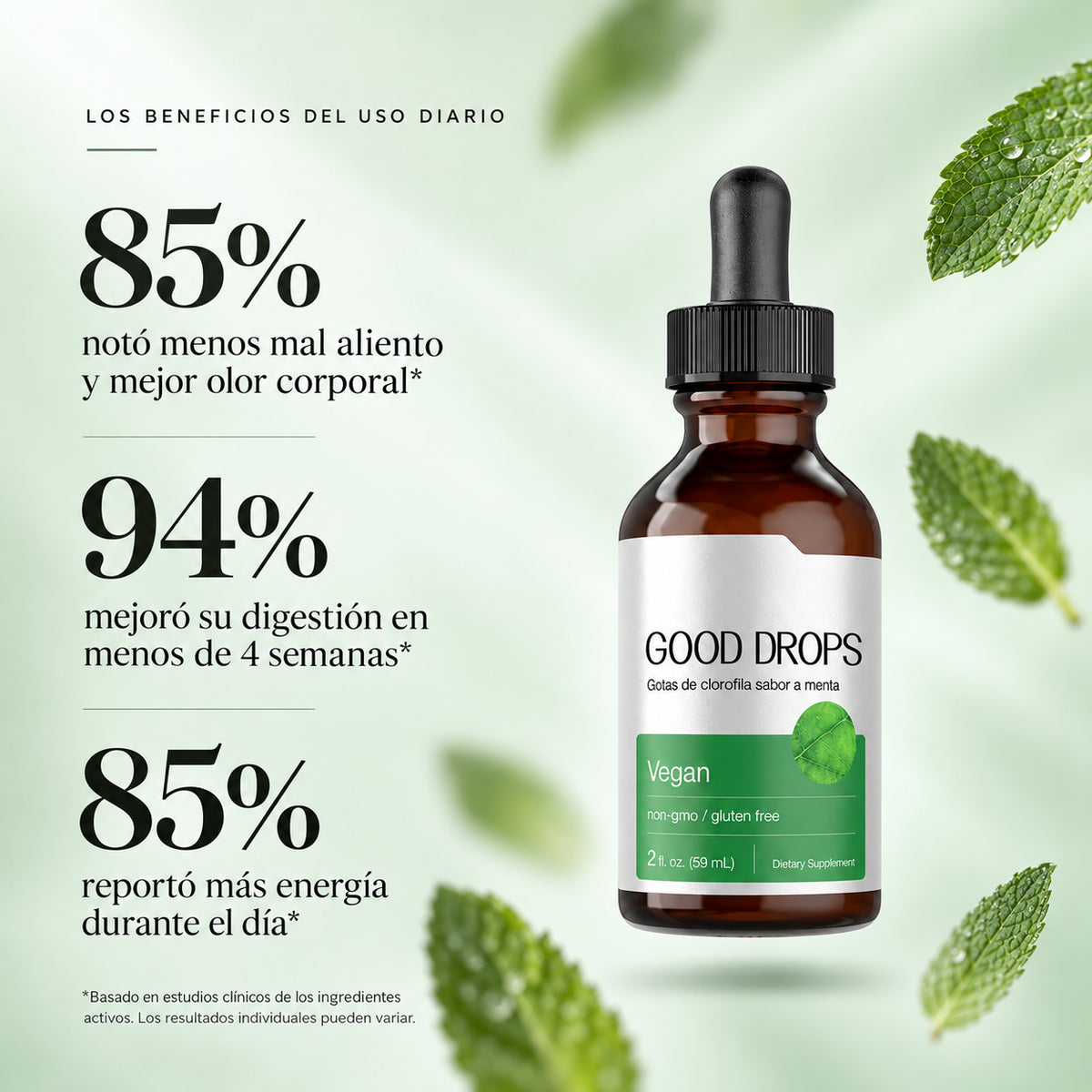 Chlorophyll Liquid Drops