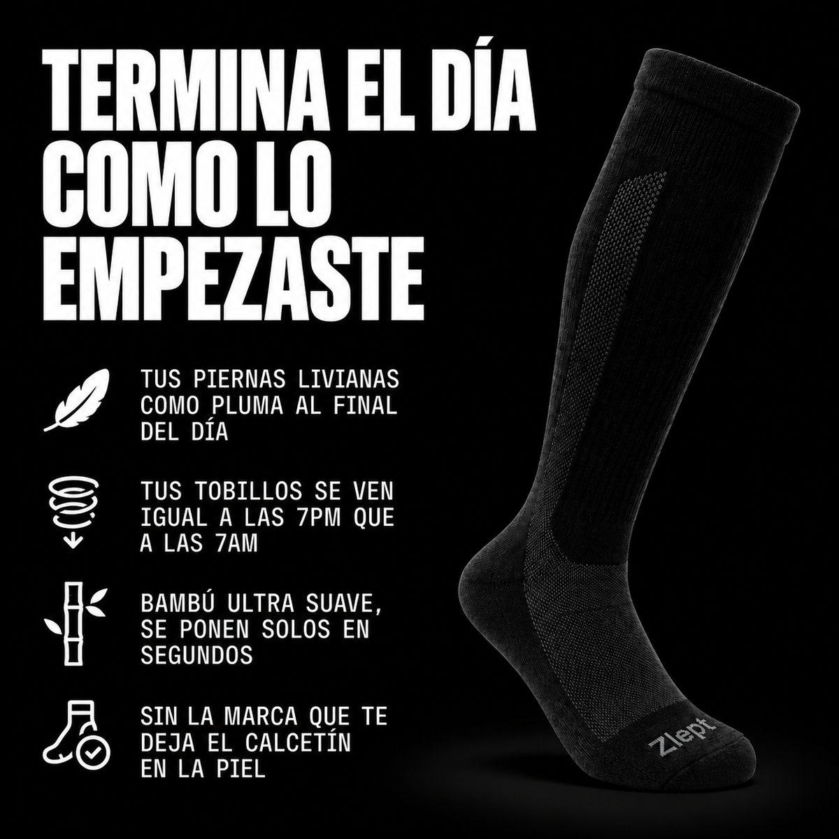 Bamboo Fiber Compression Sports Socks